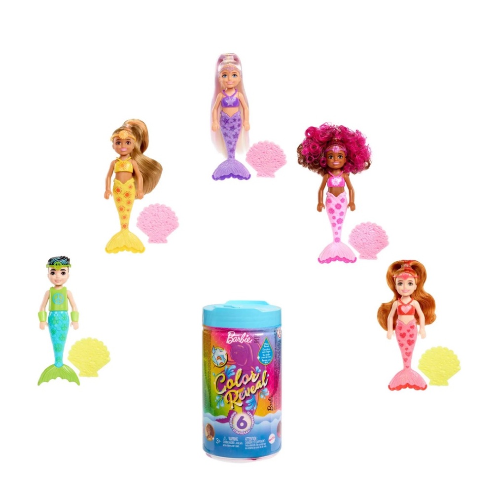 Barbie Color Reveal Mermaid Doll Series 6